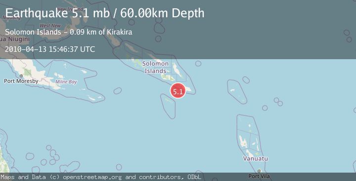 Map of SOLOMON ISLANDS