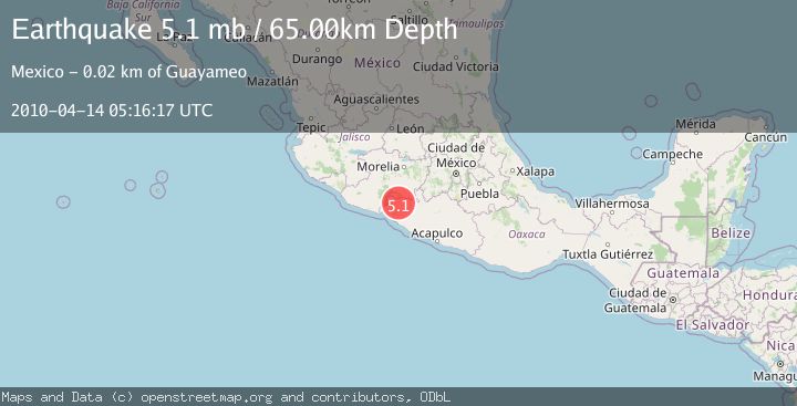 Map of GUERRERO, MEXICO