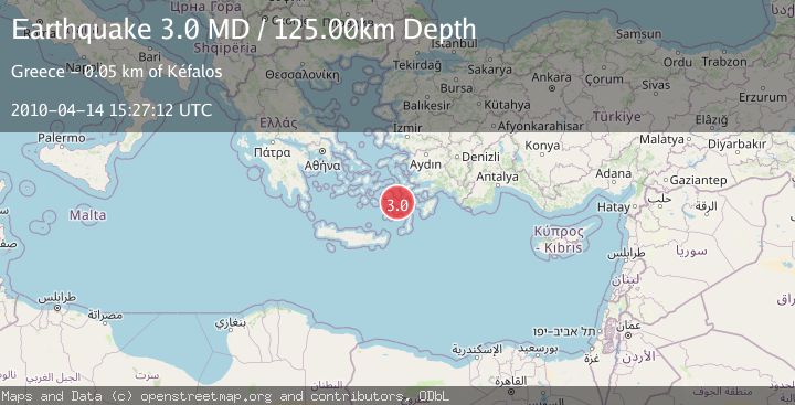 Map of DODECANESE ISLANDS, GREECE