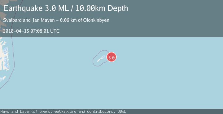 Map of JAN MAYEN ISLAND REGION