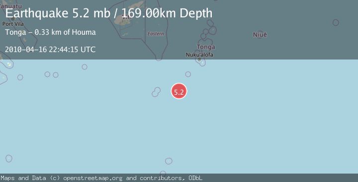 Map of SOUTH OF FIJI ISLANDS