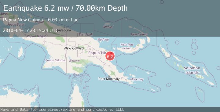 Map of EASTERN NEW GUINEA REG., P.N.G.