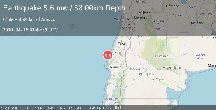 Map of OFFSHORE BIO-BIO, CHILE