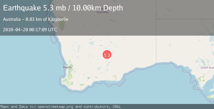Map of WESTERN AUSTRALIA