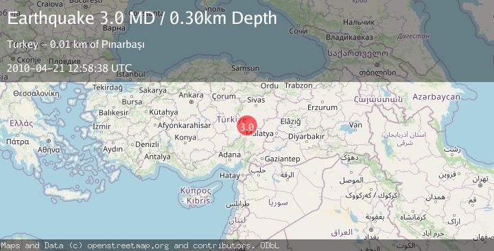 Map of CENTRAL TURKEY