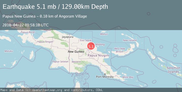 Map of NEAR N COAST OF NEW GUINEA, PNG.