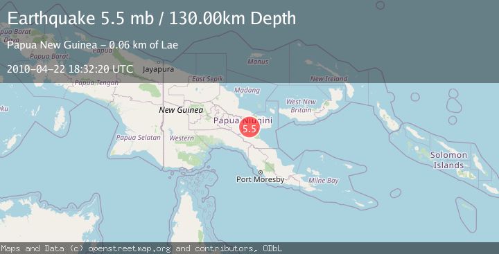 Map of EASTERN NEW GUINEA REG., P.N.G.
