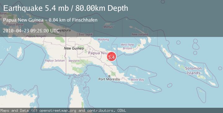 Map of EASTERN NEW GUINEA REG., P.N.G.