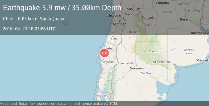Map of BIO-BIO, CHILE