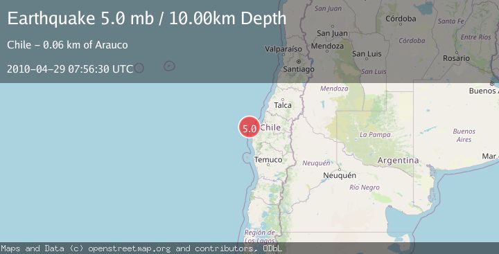 Map of OFFSHORE BIO-BIO, CHILE