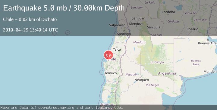 Map of OFFSHORE BIO-BIO, CHILE