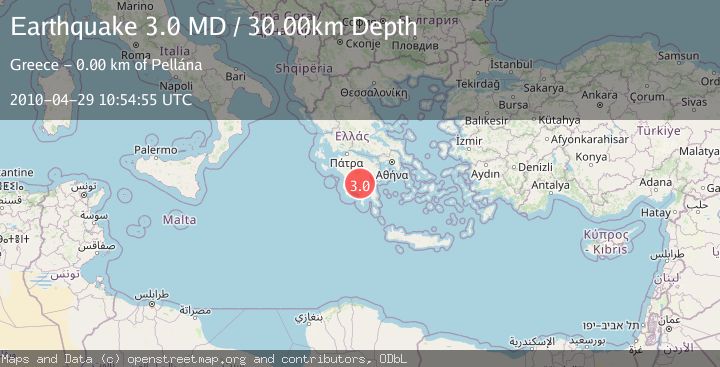 Map of SOUTHERN GREECE
