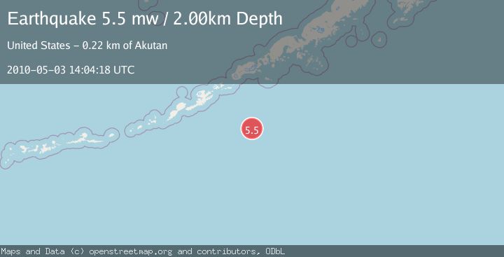 Map of SOUTH OF ALASKA