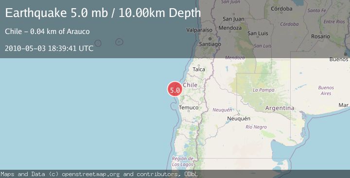 Map of OFFSHORE BIO-BIO, CHILE