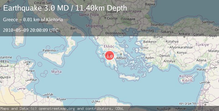 Map of SOUTHERN GREECE