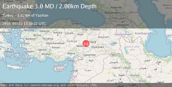 Map of EASTERN TURKEY