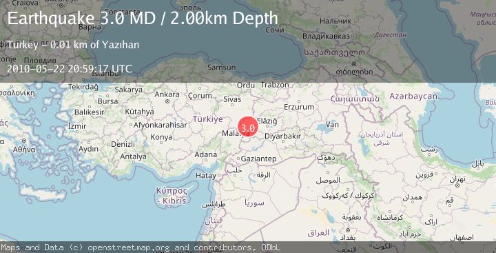 Map of EASTERN TURKEY