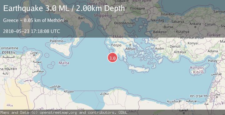 Map of SOUTHERN GREECE