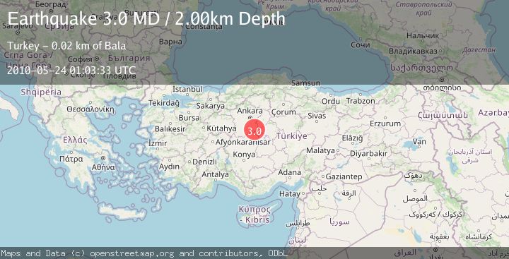 Map of CENTRAL TURKEY