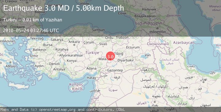 Map of EASTERN TURKEY
