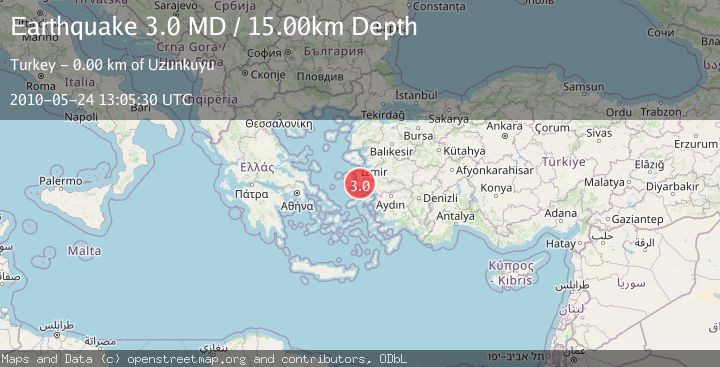 Map of NEAR THE COAST OF WESTERN TURKEY