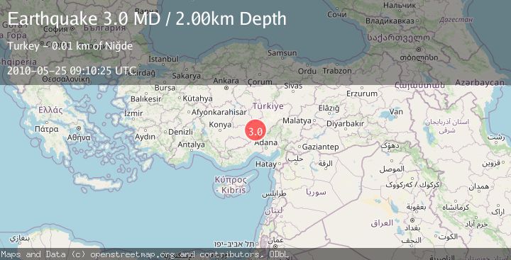 Map of CENTRAL TURKEY