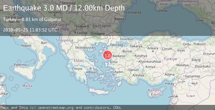 Map of NEAR THE COAST OF WESTERN TURKEY