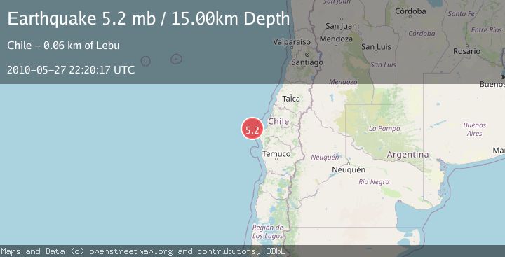 Map of OFFSHORE BIO-BIO, CHILE
