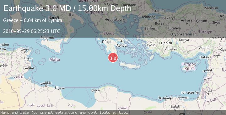 Map of SOUTHERN GREECE