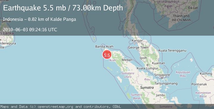 Map of NORTHERN SUMATRA, INDONESIA