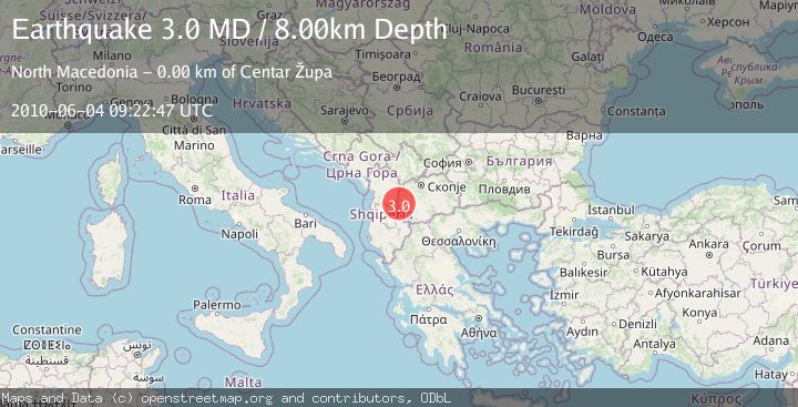 Map of FYR OF MACEDONIA