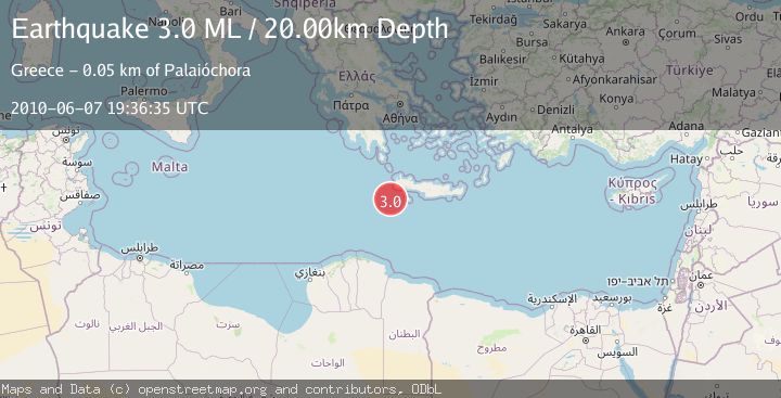 Map of CRETE, GREECE