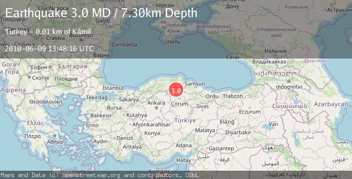 Map of CENTRAL TURKEY