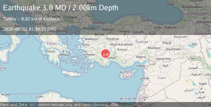 Map of WESTERN TURKEY