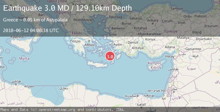 Map of DODECANESE ISLANDS, GREECE