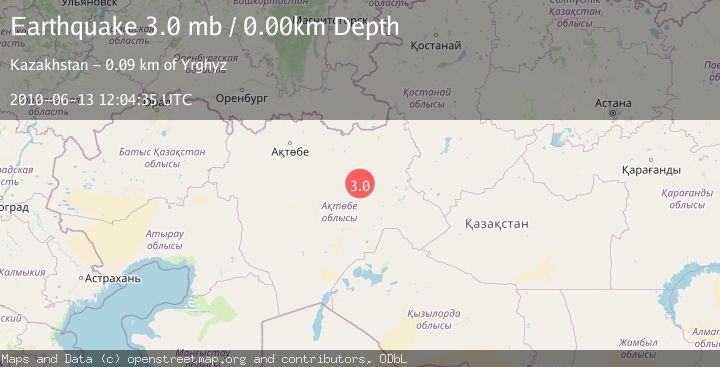 Map of WESTERN KAZAKHSTAN