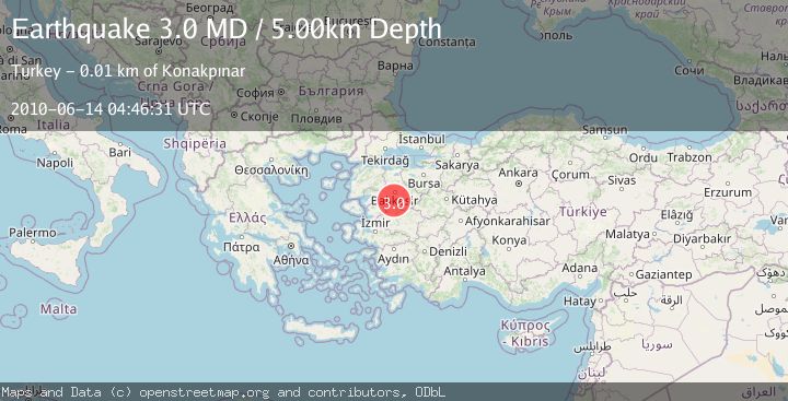 Map of WESTERN TURKEY