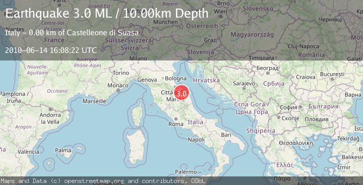 Map of CENTRAL ITALY