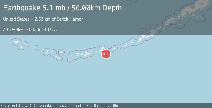 Map of ANDREANOF ISLANDS, ALEUTIAN IS.