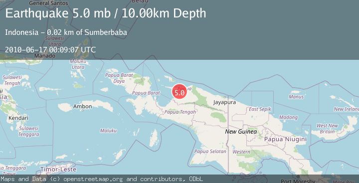 Map of NEAR N COAST OF PAPUA, INDONESIA