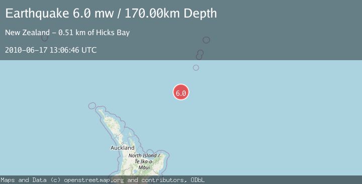 Map of SOUTH OF KERMADEC ISLANDS