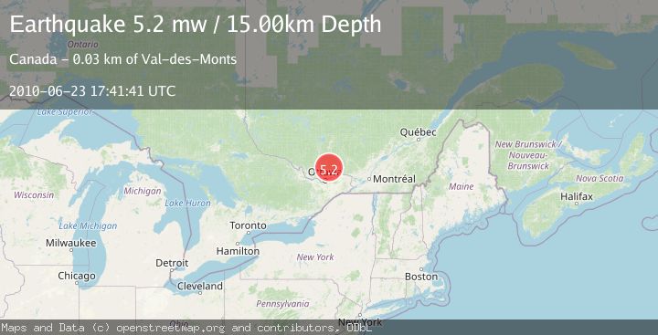 Map of ONTARIO-QUEBEC BORD REG., CANADA