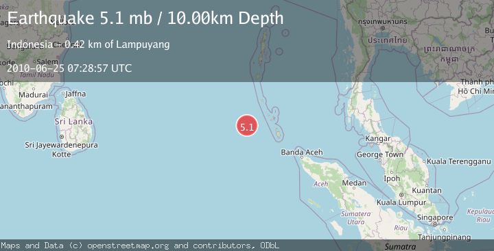 Map of NICOBAR ISLANDS, INDIA REGION
