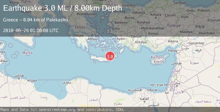 Map of CRETE, GREECE