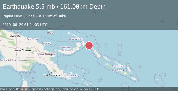 Map of NEW IRELAND REGION, P.N.G.