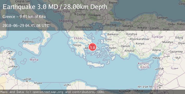 Map of SOUTHERN GREECE