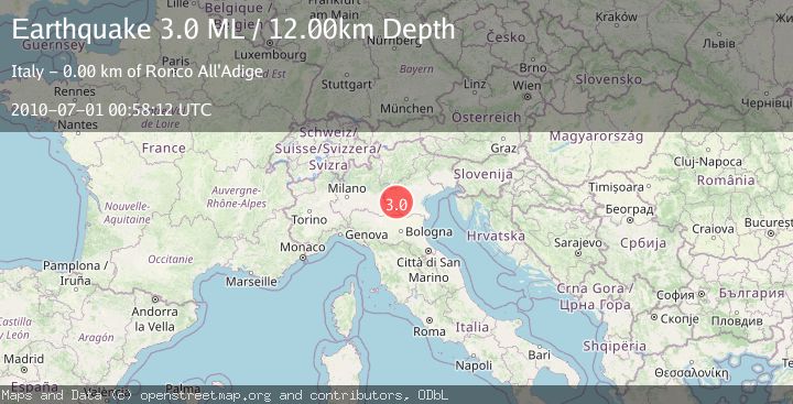Map of NORTHERN ITALY