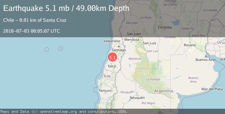 Map of LIBERTADOR O'HIGGINS, CHILE
