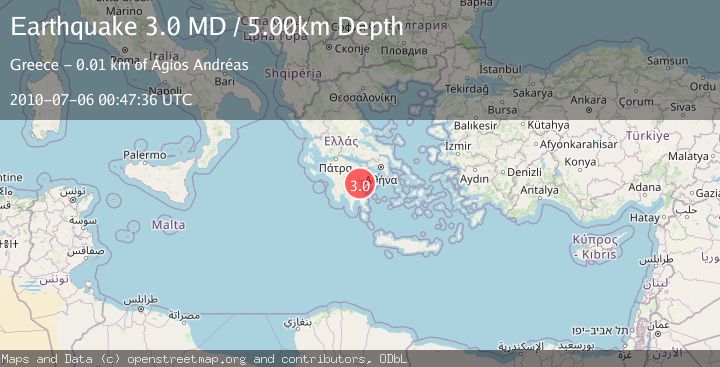 Map of SOUTHERN GREECE