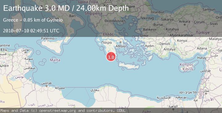 Map of SOUTHERN GREECE